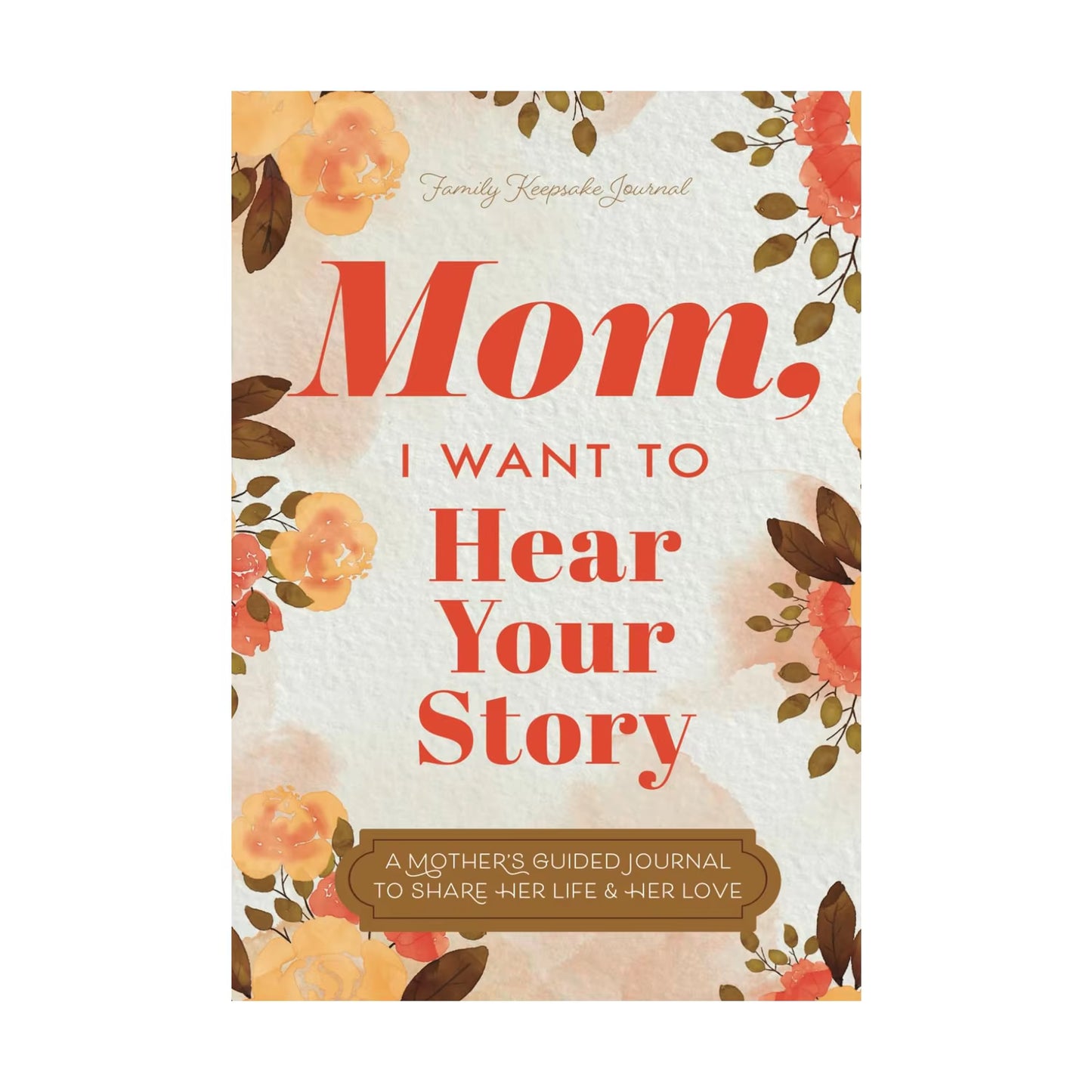 Mom, Dad, I Want to Hear Your Story - Leather Memory Book | Guided Journals to Capture Parents Life Story