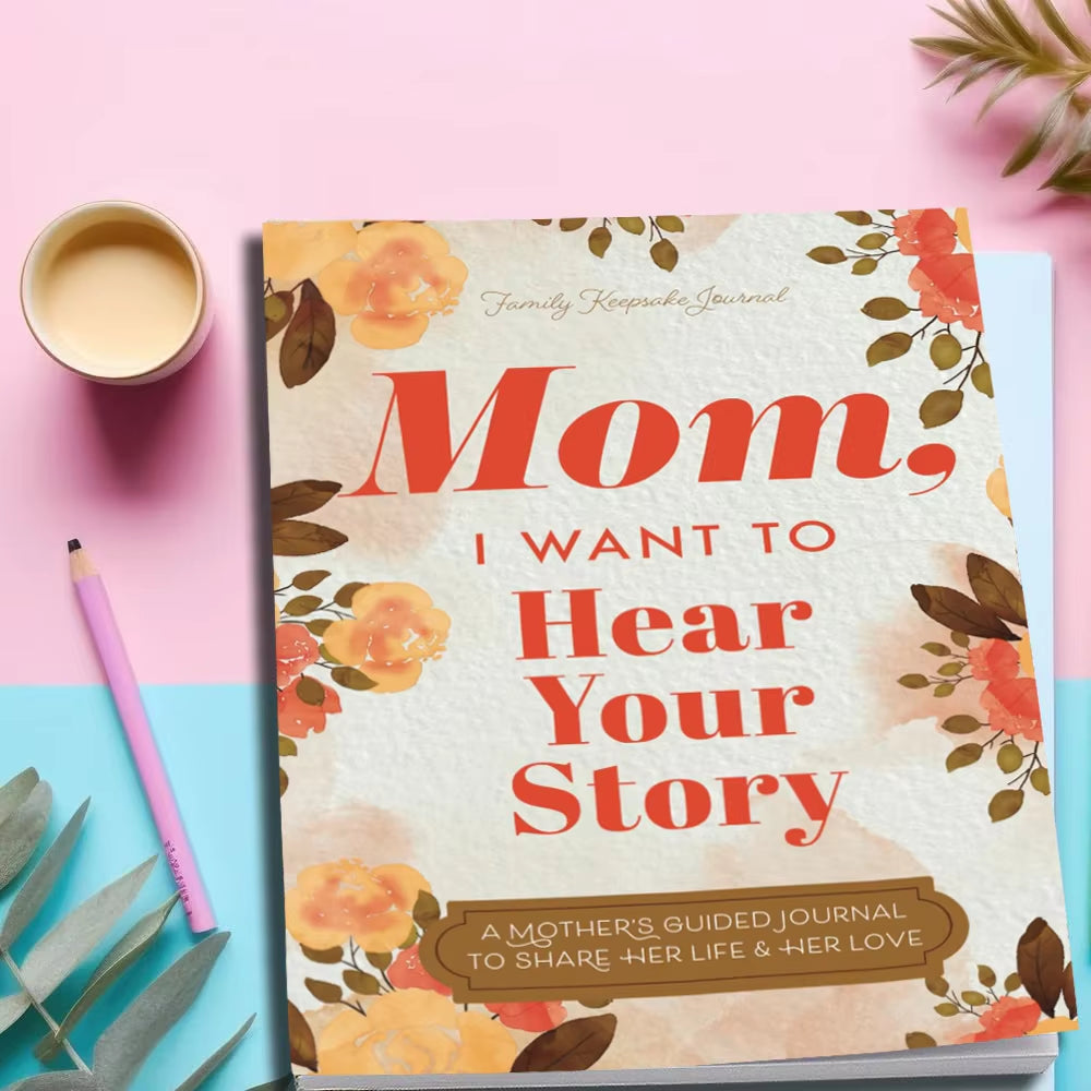 Mom, Dad, I Want to Hear Your Story - Leather Memory Book | Guided Journals to Capture Parents Life Story