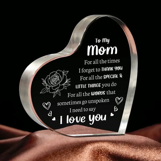 Acrylic Heart-Shaped Love Letter