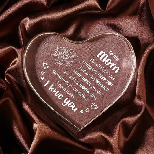 Acrylic Heart-Shaped Love Letter